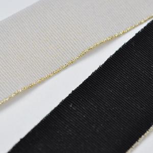 EU443彈性金蔥邊迴紋帶STRETCH METALLIC GROSGRAIN TAPE 