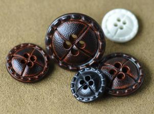 0267造型仿皮鈕IMITATION LEATHER BUTTON