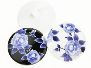 7145青花瓷樹脂釦/玫瑰花POLYESTER BUTTON