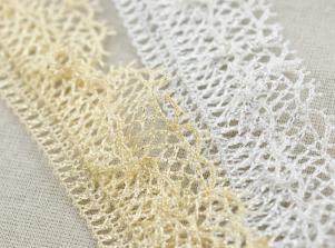 65272金蔥彈性蕾絲MET. STRETCH TORCHON LACE