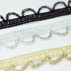 SF086金屬繩股飾帶METALLIC CHAIN BRAID