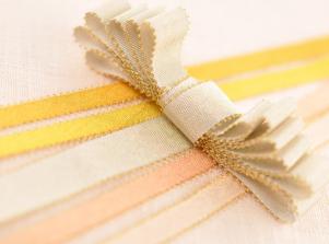 M1550蔥紗飾耳緞帶METALLIC PICOT RIBBON