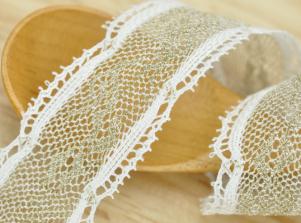 LT062TORCHON 蔥紗蕾絲(雙邊)TORCHON LACE/Metallic