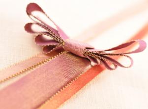 M1550蔥紗飾耳緞帶METALLIC PICOT RIBBON