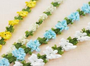 KK006配色花型織帶FLORAL BRAID