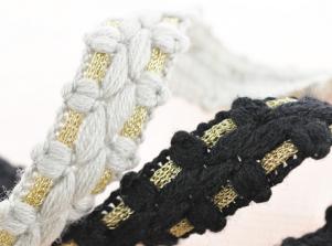 B3950羊毛金蔥帶WOOL & METALLIC BRAID